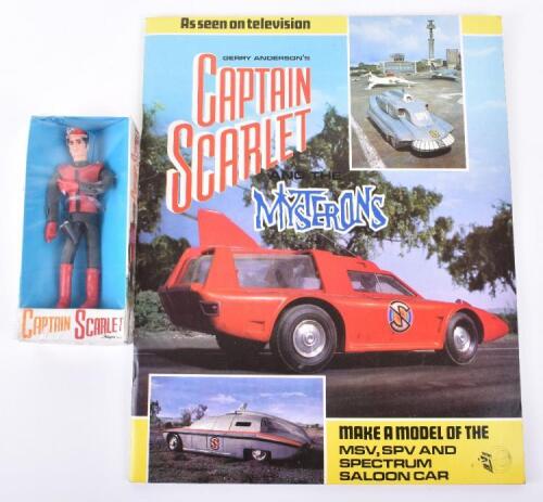 Scarce Boxed Original Pedigree Product Captain Scarlet Figure