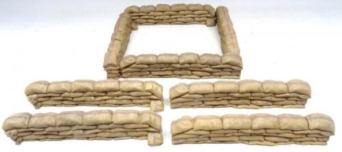 Britains Zulu War set 51002 Mealie bag wall