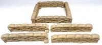 Britains Zulu War set 51002 Mealie bag wall