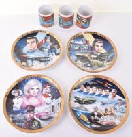Four Hamilton Collection Limited Edition Thunderbirds Plates