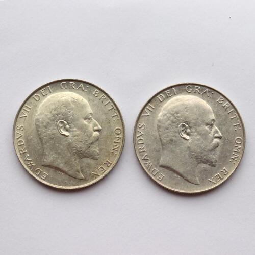 Edward VII Halfcrown 1906 and 1907