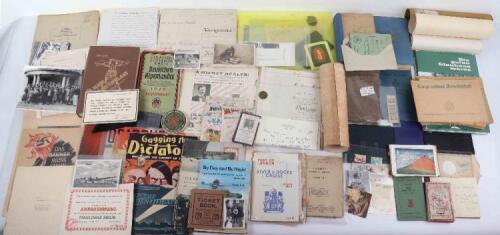 A selection of British and German ephemera