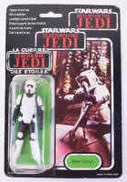 Palitoy Star Wars Return Of The Jedi Tri Logo Biker Scout Vintage Original Carded Figure