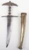 Good Indian Dagger Jamdah Katari from the Hindu Kush, Early 19th Century