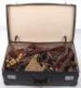 Suitcase Containing Assorted and Elaborate Indian Horse Trappings