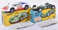 Two Boxed Corgi Toys Racing Cars