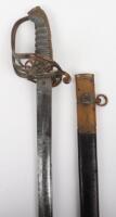 British 1822 Pattern Infantry Officers Sword of Lewis John Fillis Jones Royal Fusiliers 1855