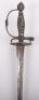 Fine and Unusual French Silver Hilt Small Sword with Removable Hilt