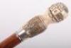 ^ Fine Quality Carved Ivory Phrenology Sword Stick - 7