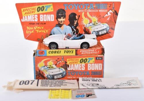 Corgi Toys James Bond 336 James Bond Toyota 2000GT from the film &lsquo;You Only Live Twice&rsquo;