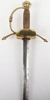 Decorative Brass Hilt Sword of Rapier Type