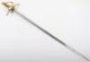 Decorative Brass Hilt Sword of Rapier Type - 10