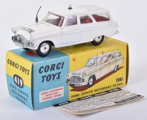 Corgi Toys 419 Ford Zephyr Motorway Patrol
