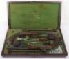 Pair of 54 Bore French Percussion Target Pistols by Gastinne Renette - 28