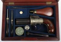 Good 6 Shot 172 Bore Self Cocking Percussion Pepperbox Revolver