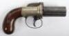 Good 6 Shot 172 Bore Self Cocking Percussion Pepperbox Revolver - 2