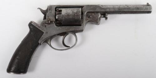 5 Shot 54-Bore Beaumont Adams Double Action Percussion Revolver with Connections to the Confederate Army During the American Civil War