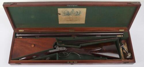 16-Bore Double Barrelled Percussion Sporting Rifle by James Purdey, No.2489