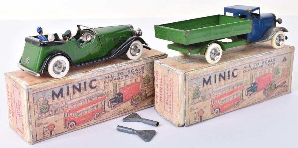 Triang Minic: A Collection Of Four Unboxed Triang Minic Clockwork Vehicles To Comprise Delivery Lorry Working Order Steam Roller Triang Minic: A Collection Of Four Unboxed Triang Minic Clockwork Vehicles To Comprise Delivery Lorry Working Order Steam Roller