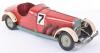 Scarce Boxed Marklin 1110/07R Tinplate Constructors Racing Car, circa 1935 - 3