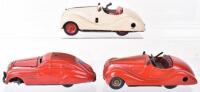 Three early Schuco Tinplate Toy Cars