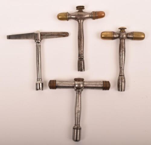 4x Assorted Steel Nipple or Striker Keys from Cased Sporting Guns