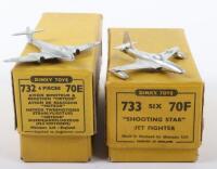 Dinky Toys 732 (70E) Meteor Twin Jet Fighters Six in trade box
