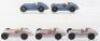 Five Unboxed Post War 23c Dinky Toys Mercedes Benz Racing Cars