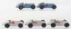 Five Unboxed Post War 23c Dinky Toys Mercedes Benz Racing Cars - 2