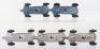 Five Unboxed Post War 23c Dinky Toys Mercedes Benz Racing Cars - 3