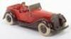 Scarce Dinky Toys Pre-War 36f British Salmson Four-Seater Sports Car with driver