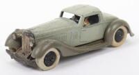 Scarce Dinky Toys Pre-War 36b Bentley Two Seat Sports Coupe, with driver and passenger