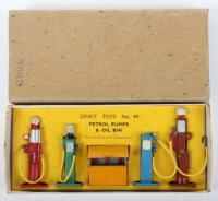 Dinky Toys No.49 Petrol Pumps & Oil Bin Post War Set