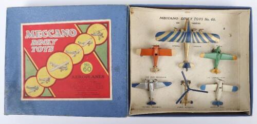 Dinky Toys Pre-War Aeroplanes Set 60 1st issue