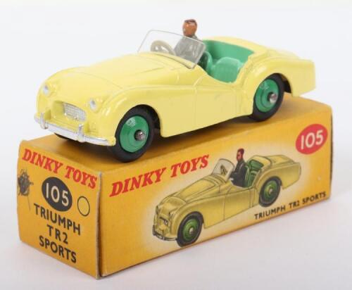 Dinky Toys 105 Triumph TR2 Sports (Touring Finish)