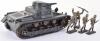 Tipp & Co Large Scale Tinplate Clockwork Panzer 100 Firing Tank - 2