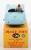 Dinky Toys 104 Aston Martin DB3S (Touring Finish) light blue body - 4