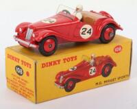 Dinky Toys 108 M.G. Midget Sports (Competition Finish)