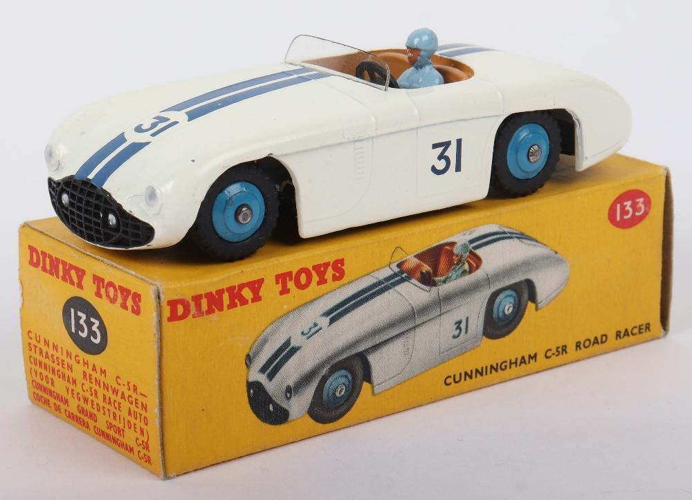 dinky toys 133 cunningham c-5r road racer made in England by dinky toys 133 cunningham c-5r road racer made in England by