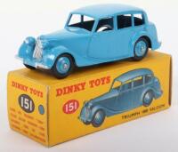 Dinky Toys 151 Triumph 1800 Saloon,mid blue