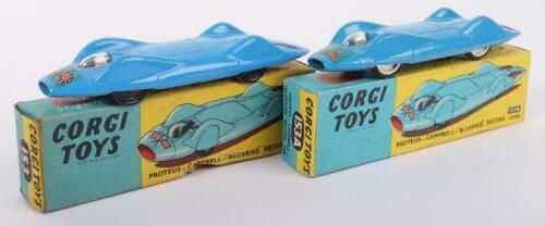 Two Corgi Toys Proteus-Campbell “Bluebird” Record Cars