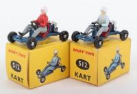 Two Boxed French Dinky Toys 512 Leskokart Midget Karts