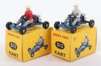 Two Boxed French Dinky Toys 512 Leskokart Midget Karts