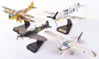 Four Harwood & Resin Scale Aeroplane Models