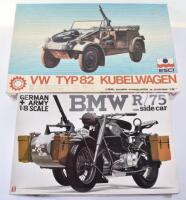 Three German Army Plastic Construction Kits