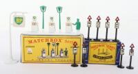Matchbox Lesney A-1 Accessory Pack B.P. Garage Pumps and Signs