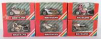 Six Britain’s Boxed 9654 Glitter Motorcycles