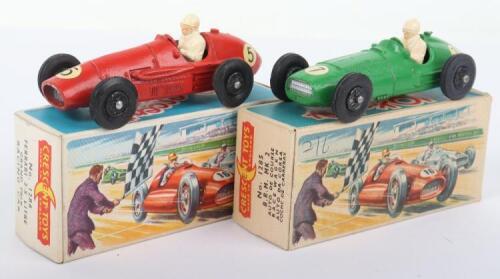 Two Crescent Toys Boxed Racing Cars