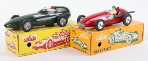 Two Solido (France) Boxed Racing Cars