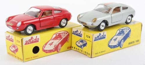 Two Solido (France) Boxed 124 Fiat Abarth 1000